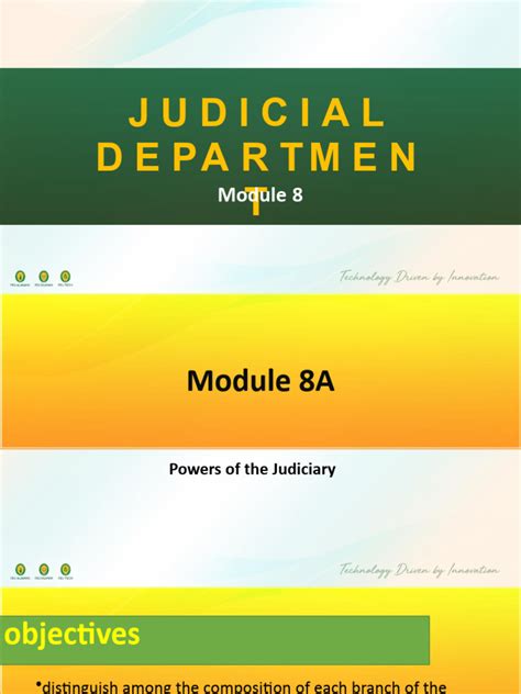 Judicial Module 8 Educator Answers