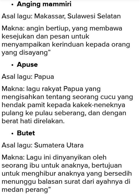 Judul Lagu Makna Lagu Dan Pencipta Lagu Daerah