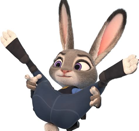 Judith Laverne Hopps is the protagonist of Disney's 2016 animated film, Zootopia. Judy is the daughter of Bonnie and Stu Hopps and the sibling of three-hundred and seventy five siblings. She became the first ever bunny to become a cop. Judy met her friend and partner, Nick Wilde after solving the case of the fourteen (later fifteen) missing mammals. Judy Hopps is the first bunny ever to join ...