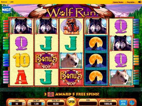 Juego de casino wolf run online gratis.
