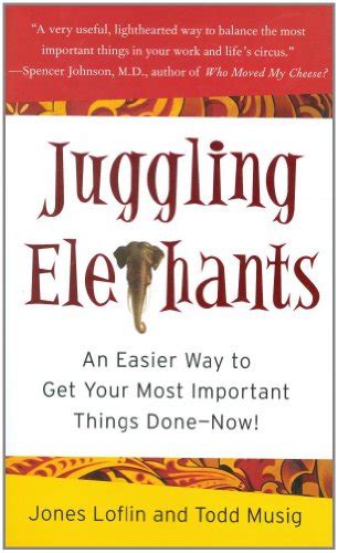Full Download Juggling Elephants An Easier Way To Get Your Most Important Things Donenow By Jones Loflin