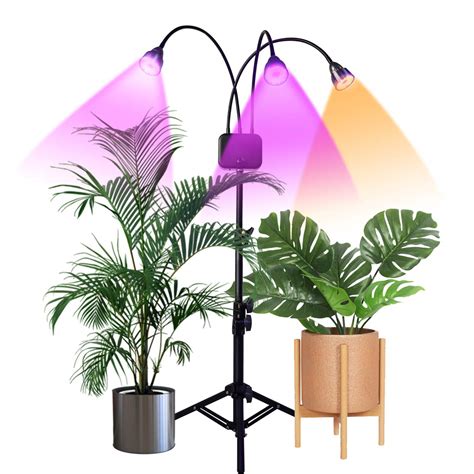 Juhefa Grow Lights with Stand, Full Spectrum 60W LED …