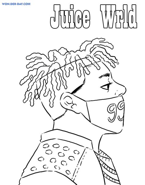 Juice WRLD Coloring Pages Coloring Home