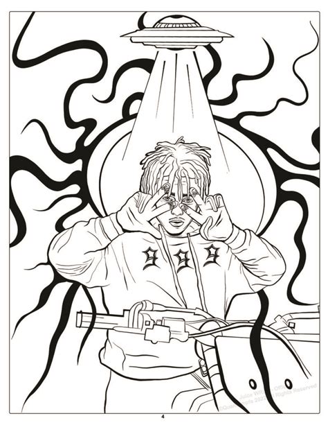 Juice Wrld Coloring Page
