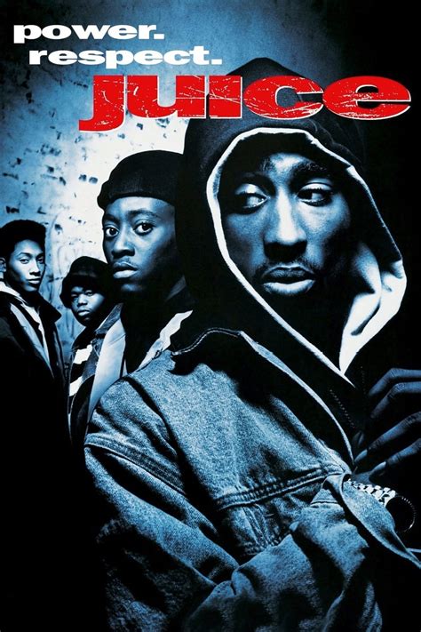 Juice the film. The plot loses some of the initial energy and originality as Shakur's character grows more evil. The horror movie tropes of Bishop (Shakur's character) appearing seemingly out of nowhere (with the requisite horror movie background music) is cheesy and superfluous. This aspect is what keeps Juice from being a classic crime drama. And yet ... 