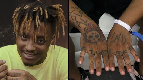 Juice wrld arm tattoos. Juice embraced being an emo rapper who was versatile in many styles. No matter how much people like you dislike that. The whole point of him making music was for it to be relatable and to help people. Look at all his tattoos like Abyss on his arm and Lost Soul on his knuckles. He embraced it and his sad music is his best work 
