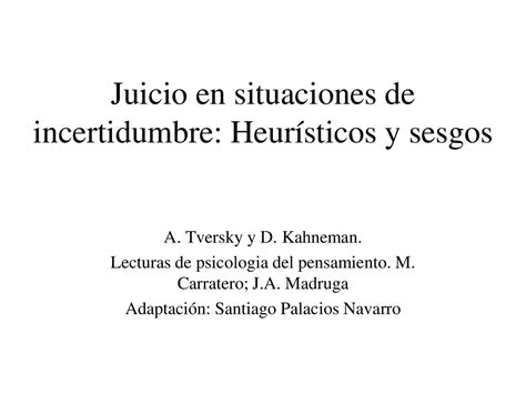 Juicio bajo incertidumbre heurística y sesgos. - Injection molding troubleshooting guide 2nd edition.