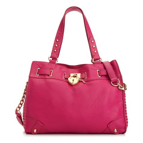 Juicy Couture Purse Shoulder Bag Leather Pink Tote. $74.99. $11.00 shipping. or Best Offer. Juicy Couture Purse Large Velour Velvet Black Shoulder Tote Bag Magnetic ... . 