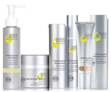 Juive beauty. Conscious Beauty at Ulta Beauty™. Vegan. Cruelty Free. Reduce the appearance of fine lines and wrinkles with Juice Beauty's clinically proven STEM CELLULAR Anti-Wrinkle Best Sellers Kit, containing a proprietary blend of fruit stem cells and Vitamin C infused into an organic resveratrol-rich grapeseed base for powerful age defy results. 
