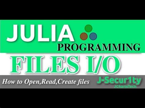 Julia - Files I/O - TutorialsPoint