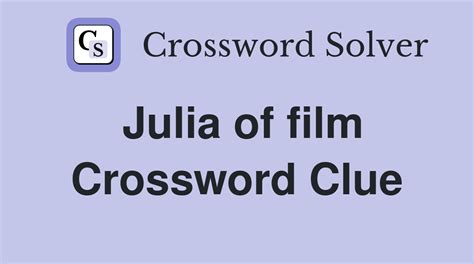 Crossword Clue. Here is the answer for the crossword clue ---- Brockovich, Julia Roberts film from 2000 (4) . We have found 40 possible answers for this clue in our database. Among them, one solution stands out with a 94% match which has a length of 4 letters. We think the likely answer to this clue is ERIN.. 
