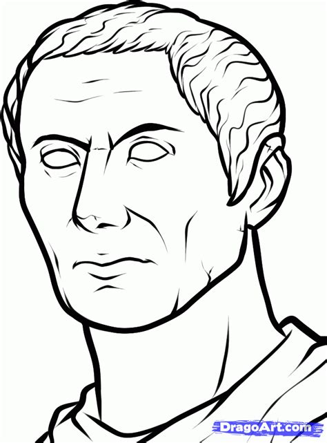Julius Caesar Easy Drawings