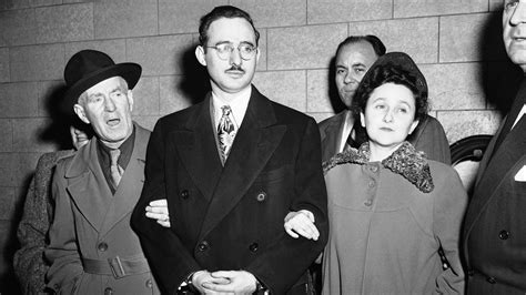 Julius and Ethel Rosenberg: American communists who were executed in 1953 for conspiracy to commit espionage. The charges related to passing information about the atomic bomb to the Soviet Union. This was the first execution of civilians for espionage in United States history: 147843515: Thomas E. Dewey. 