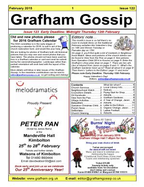 July 2009 1 Issue 60 Grafham Gossip