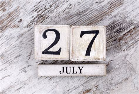 July 27th Calendar