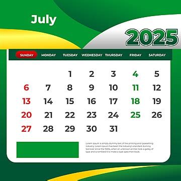 July Calendar is ready!