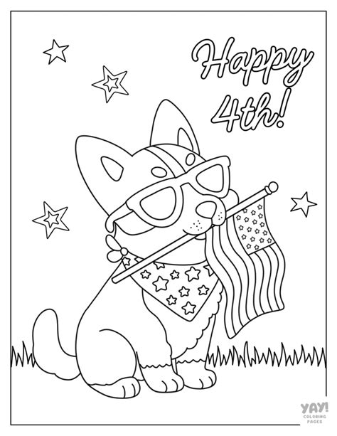 July Coloring Shee