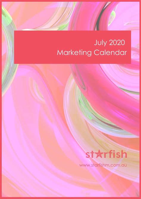 July Daily Marketing Calendar Support Local Shop Local