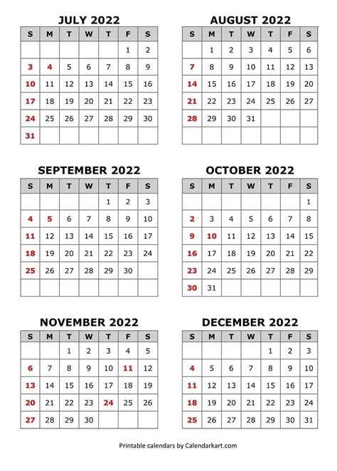 July Through December 2023 Calendar Get Latest Map Update