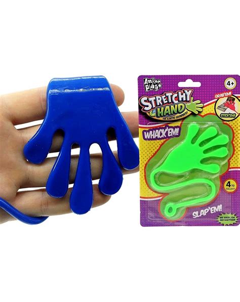 Jumbo Giant Sticky Hand for Kids Stretchy Snap Toys (Pack of 4) …