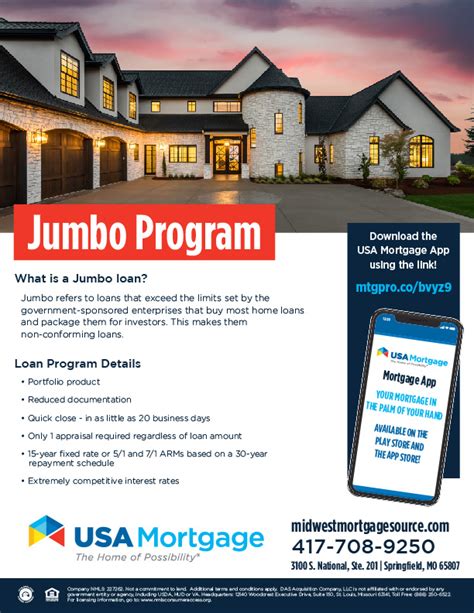 Jumbo loan brokers. Jun 13, 2023 · To qualify, you need to have at least $500,000 in a Chase deposit account. Chase also offers an interest-only mortgage option for jumbo loans. With this option, you’ll pay a fixed interest rate ... 