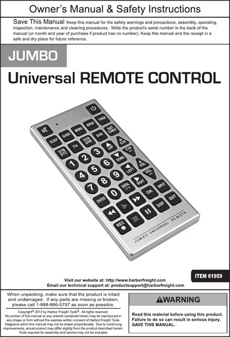 Jumbo universal remote control codes manual. - Manuale di riparazione del frigorifero haier bcd275.