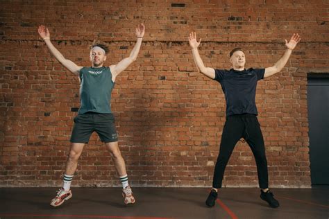 Jumping jax. Burpees. Box jumps. Squat jumps. Jumping jacks are beneficial to your health because they combine cardiovascular conditioning with strength work. As you jump, you're working against gravity and ... 