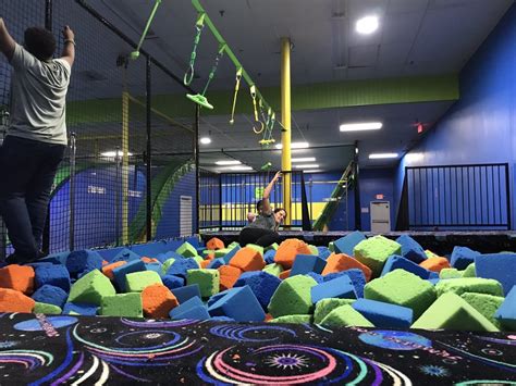 Trampoline Parks. Clear Lake. “Not overly crowded on a Sunday and a nice cool indoor activity. Too many things out of order.” more. 4. Jumping World - League City. 2.7 (80 reviews) Trampoline Parks. Arcades.. 