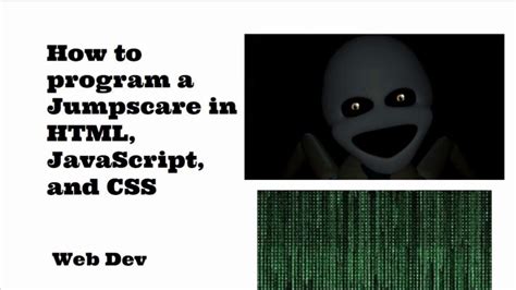 Jumpscare javascript.  A seemingly ordinary website that actually triggers a jumpscare on...