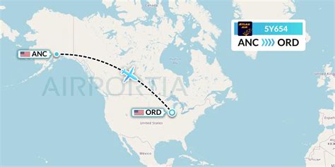 June 2024: Atlas Air 5Y654 (GTI654) HKG to ANC, ANC to ORD