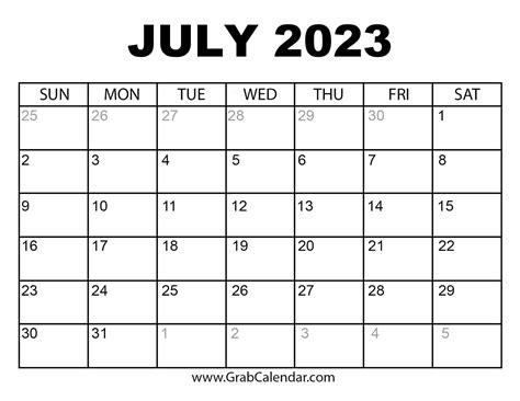 June And July 2023 Calendar Get Calendar 2023 Update