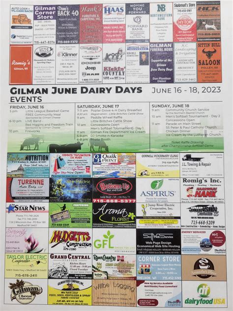 June Dairy Days - Gilman, Taylor County, Wisconsin