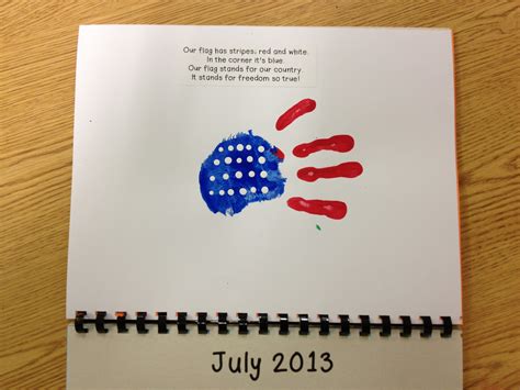 June Handprint Calendar