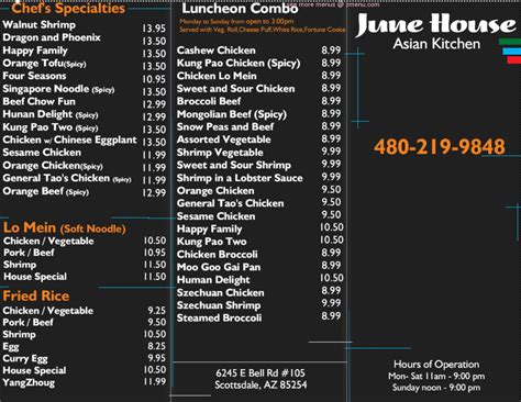 June house asian kitchen menu. Chefs Evelyn Garcia and Henry Lu stand in their new restaurant, Jun, in the Heights neighborhood on Thursday, Feb. 2, 2023 in Houston. They describe the restaurant concept as "new Asian American ... 