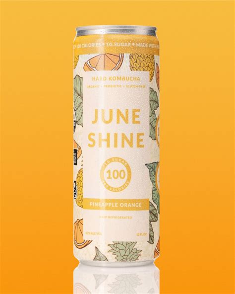 Juneshine. Juneshine is a brand of hard kombucha spirits with various flavors and varieties. You can find them online or near you, and also shop for kombucha-inspired apparel and accessories. 