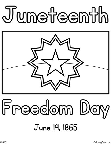 Juneteenth Coloring Shee