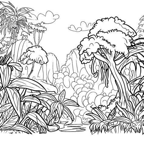 Jungle Coloring Shee