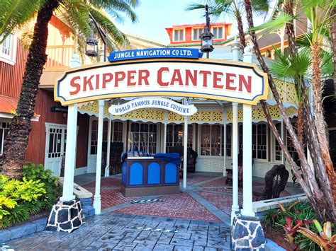 Jungle navigation co ltd skipper canteen. Jungle Navigation Co. Ltd. Skipper Canteen Fun Facts. This location dates back to Disney World’s opening day, when it was named Adventureland Veranda Restaurant. Over the years, it was also occupied by Tinker Bell’s Magical Nook and Pixie Hollow. The restaurant was first announced at D23 in 2015. The restaurant seats 222 … 