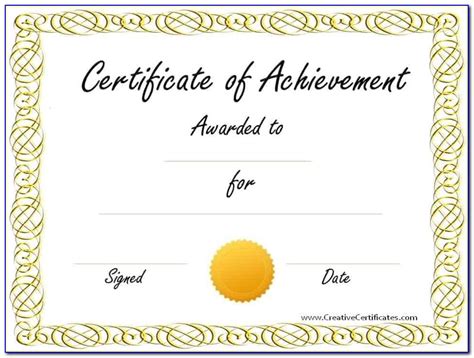 Junior Achievement Certificate Template