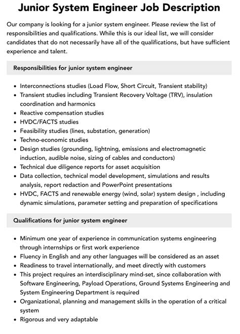 Junior System Engineer/Jobsharing Bewerbungen auch