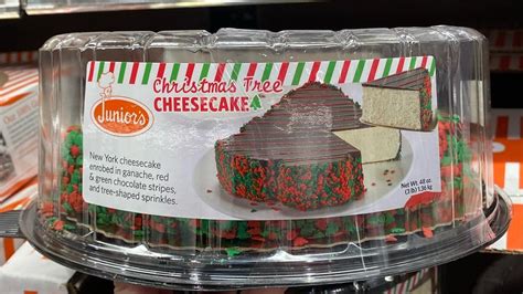 Juniors christmas tree cheesecake. Costco is trying to bring the holiday spirit to shelves and shoppers alike in the form of tree-shaped cheesecake. 