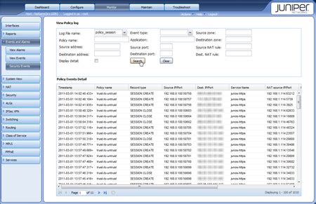 Juniper firewall log format. *)"; } However, whether you can really ig...