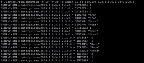 Juniper snmpwalk example. .  ...