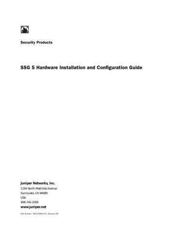 Juniper ssg 5 hardware installation configuration guide. - Von feinen und von kleinen leuten.
