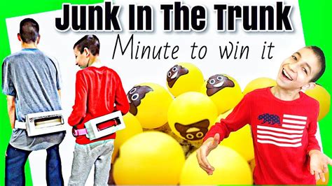 Junk in the Trunk A Minute to Win It Game YouTube