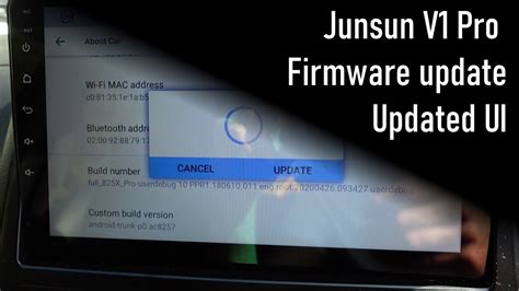 Junsun v1 pro firmware update.  It supports modern car models, improves system stability...