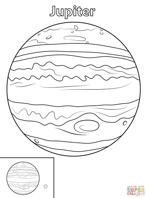 Jupiter Coloring Pages
