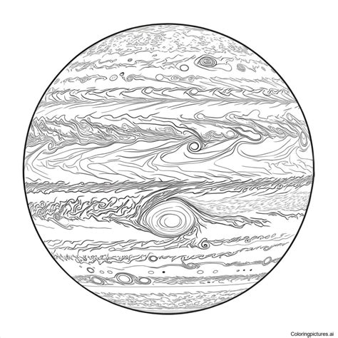 Jupiter Coloring Shee
