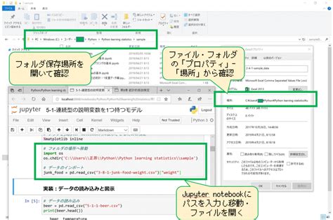Jupyter Notebookでファイルを開く Pythonの学習お助け情報
