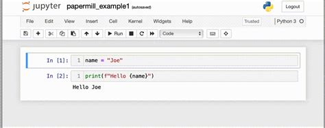 Jupyter notebook get parameters.  Ruby has always deserved this.  To install papermill, use...